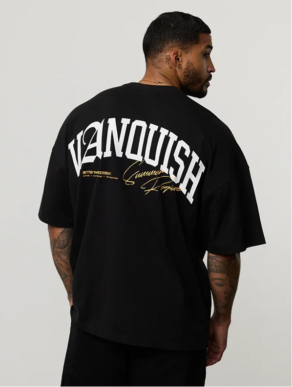 REGIME BLACK OVERSIZED BOXY T SHIRT