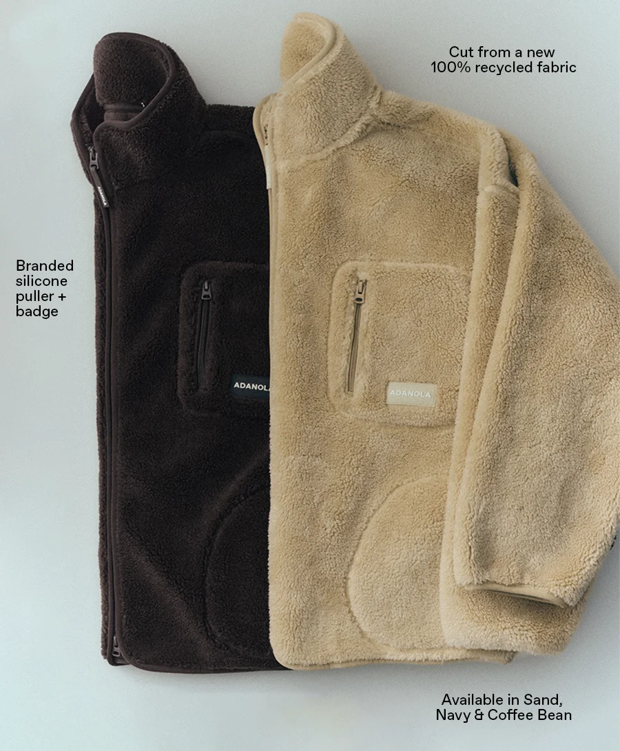 Now with updated details: 100% recycled fabric, branded silicone puller + badge