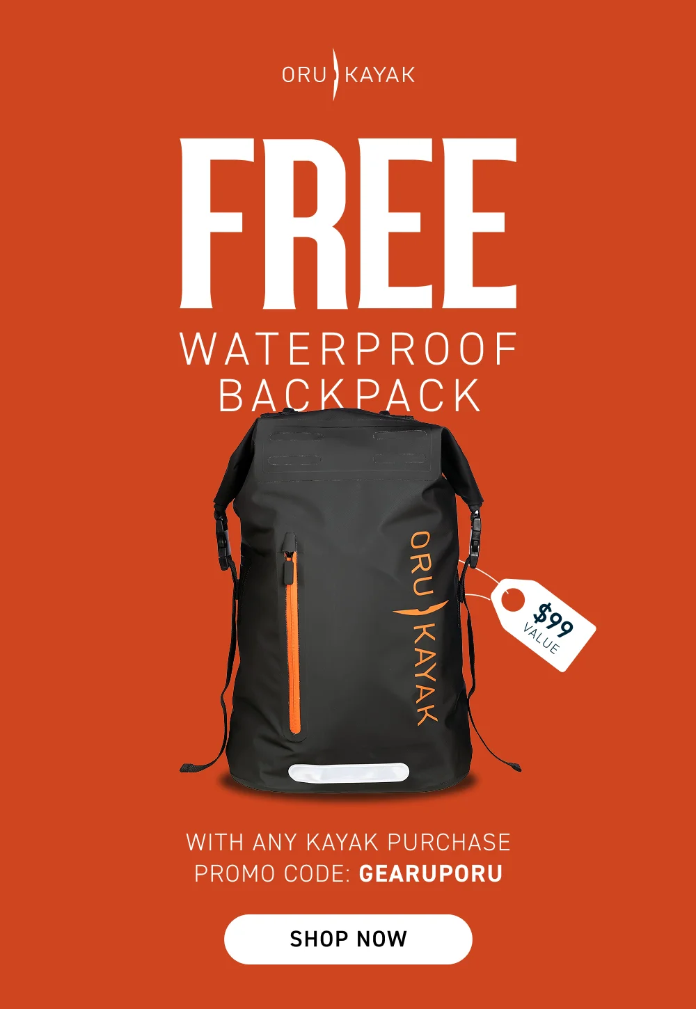 Free Waterproof Backpack