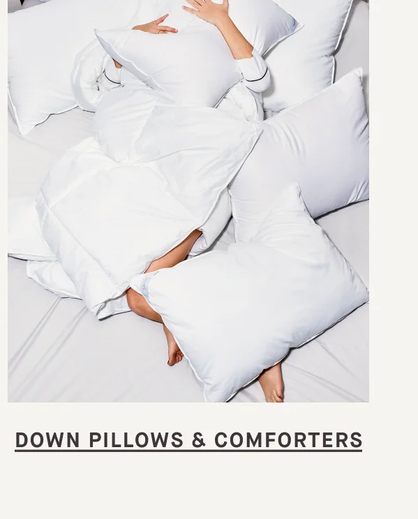 SHOP PILLOWS & COMFORTERS