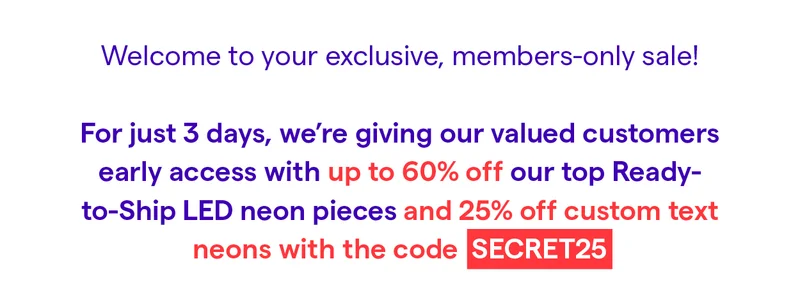 Welcome To Your Exclusive, Members-only Sale!