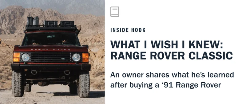 1991 range rover classic