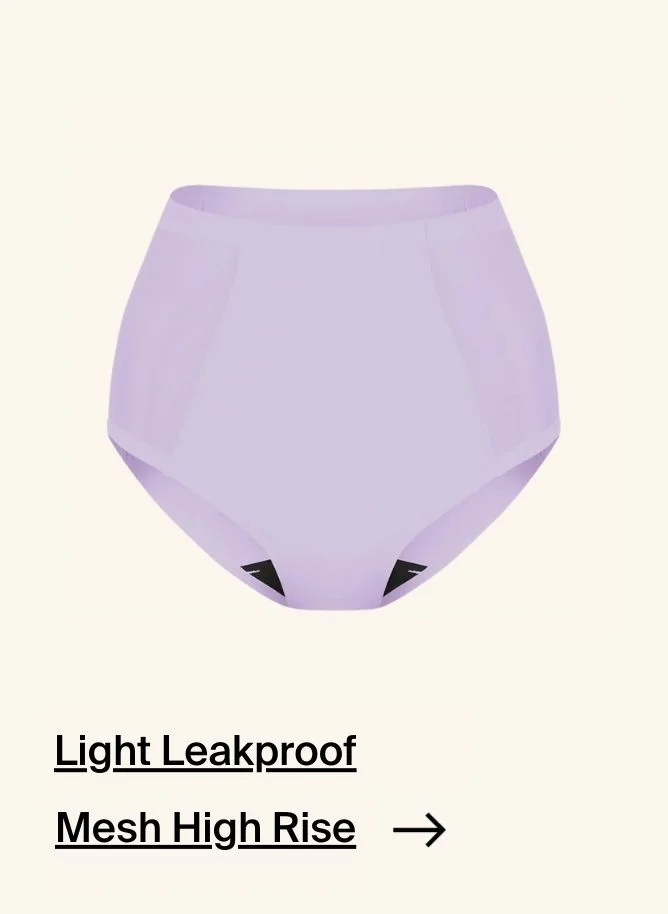 light leakproof mesh high rise.