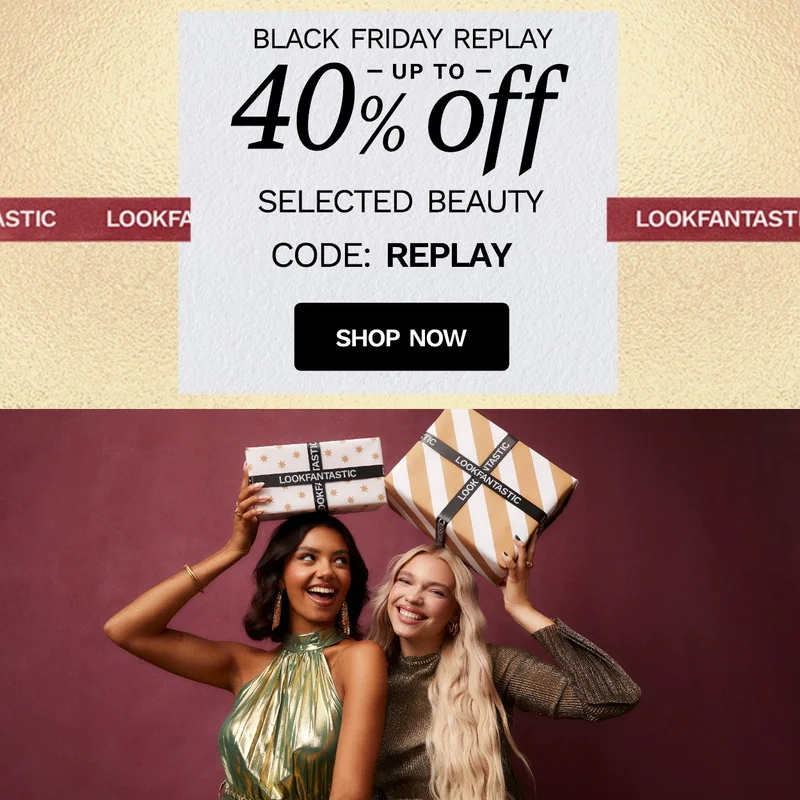 Black Friday Sale replay up to 40 percent off