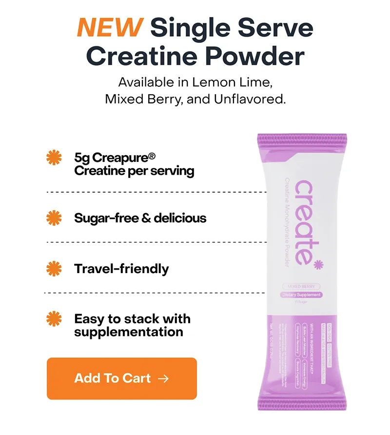 NEW Single Serve Creatine Powder