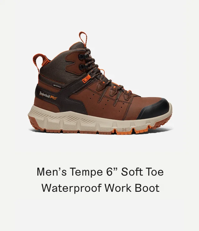 Men's Tempe 6 inch Soft Toe Waterproof Work Boot