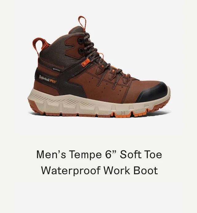 Men's Tempe 6 inch Soft Toe Waterproof Work Boot