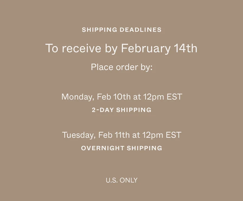 Shipping Deadlines