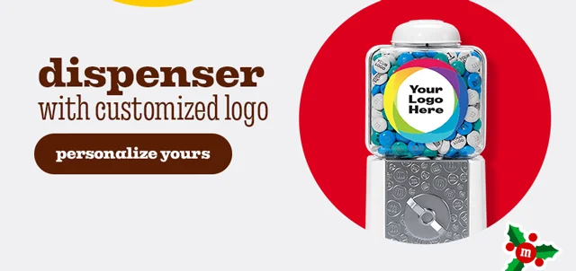 DISPENSER WITH CUSTOMIZED LOGO