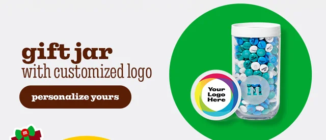 GIFT JAR WITH CUSTOMIZED LOGO