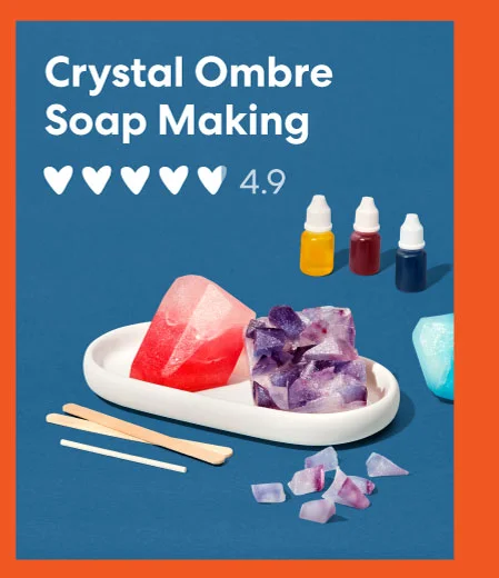 Crystal Ombre Soap Making