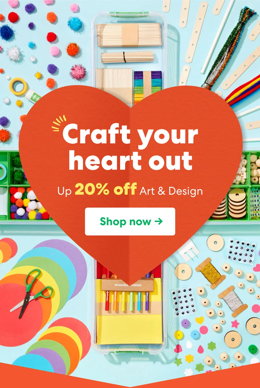 Craft your heart out! Shop now!