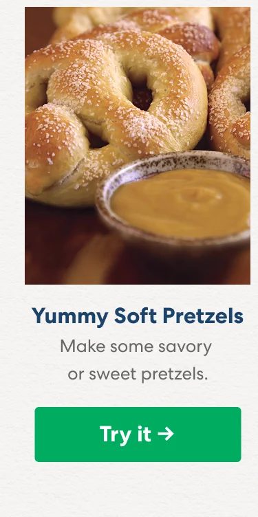 Yummy Soft Pretzels. Try it.
