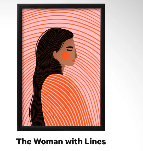 The Woman with Lines