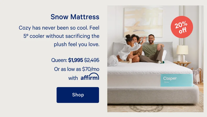 Snow Mattress >> Cozy has never been so cool. Feel 5º cooler without sacrificing the plush feel you love. >> Shop >>