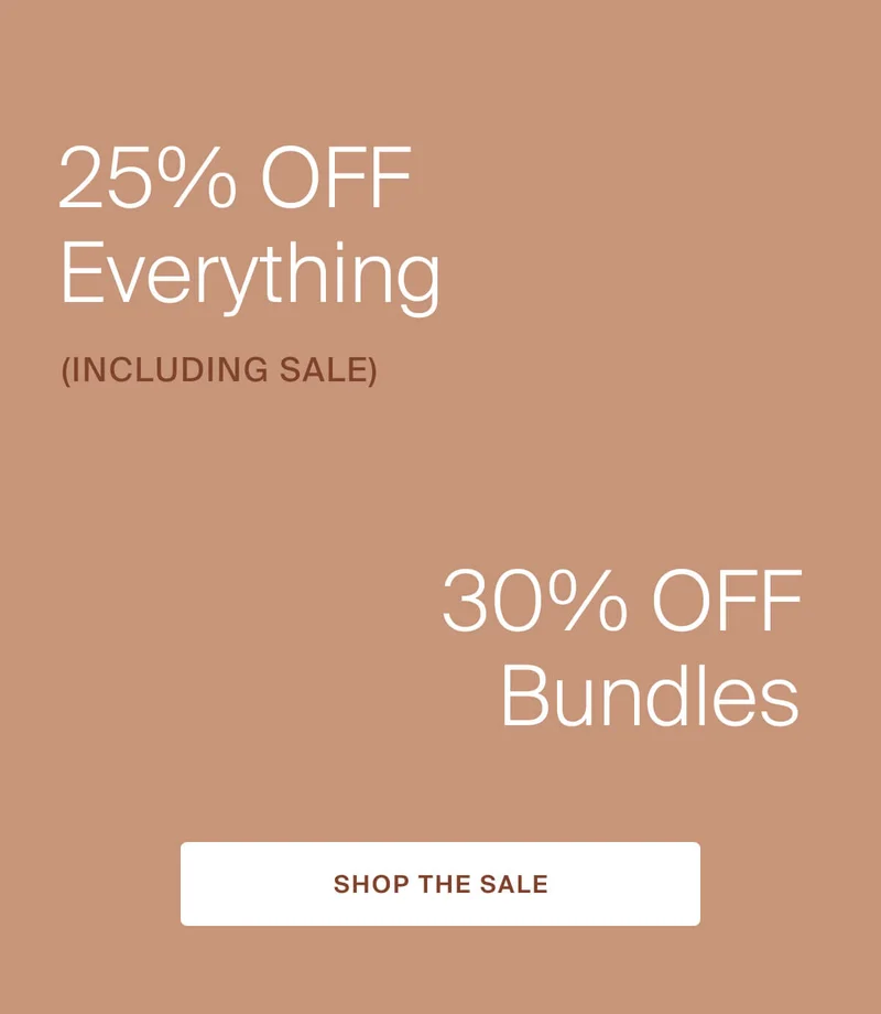 25% off everything, shop the sale