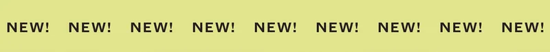 NEW! NEW! NEW! NEW! NEW! NEW!