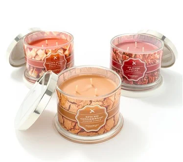 HomeWorx by Slakin + Co. S/3 14oz. Harvest Bake Shoppe Candles