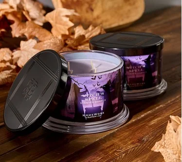 HomeWorx by Slatkin + Co. S/2 Witch's Spell 18oz Candles