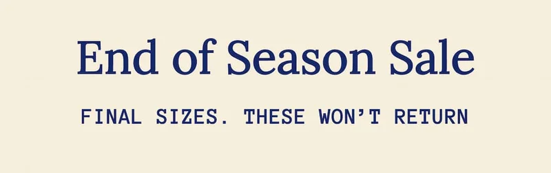 End of Season Sale