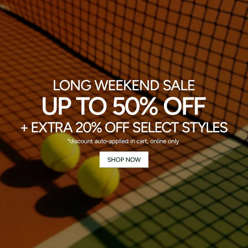 Long Weekend Sale, Up to 50% Off + Extra 20% Off Select Styles. *discount auto-applied in cart, online only.