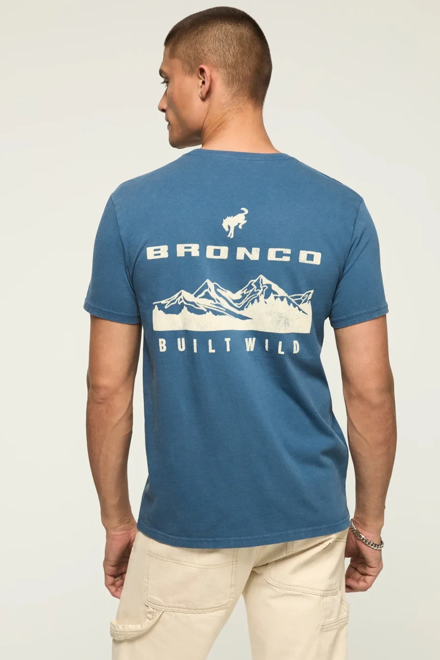 Image of Lucky Brand Ford Bronco Tee - Men's Clothing Tops Shirts Tee Graphic T Shirts in Dark Blue