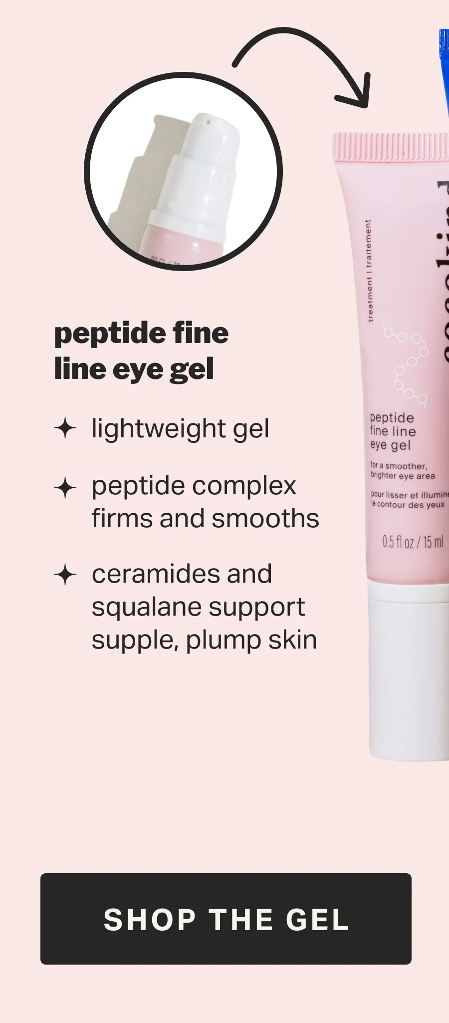 peptide fine line eye gel