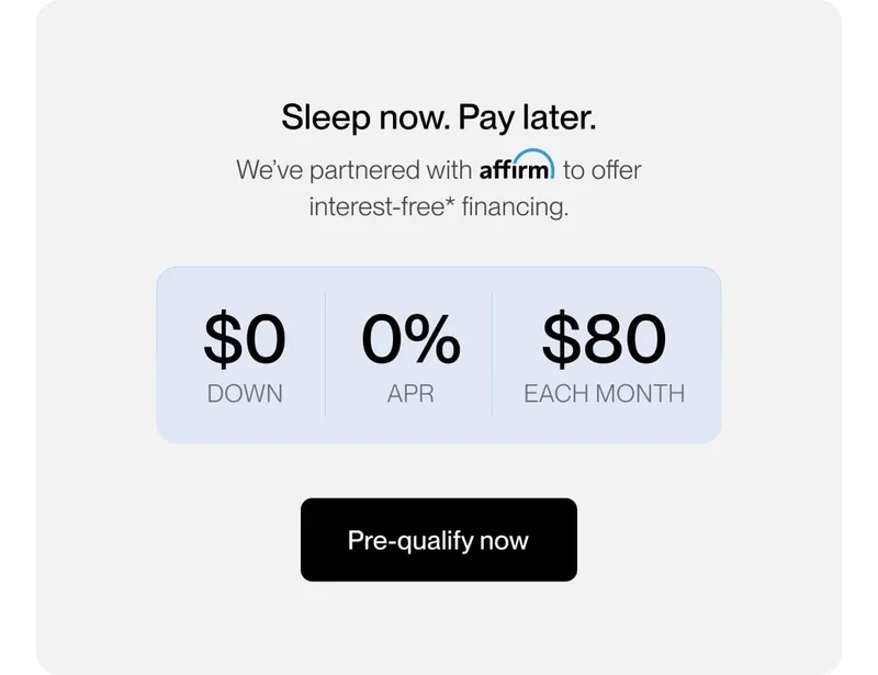 Sleep now. Pay later.