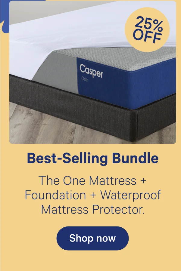 Best-Selling Bundle; The One Mattress + Foundation + Waterproof Mattress Protector.