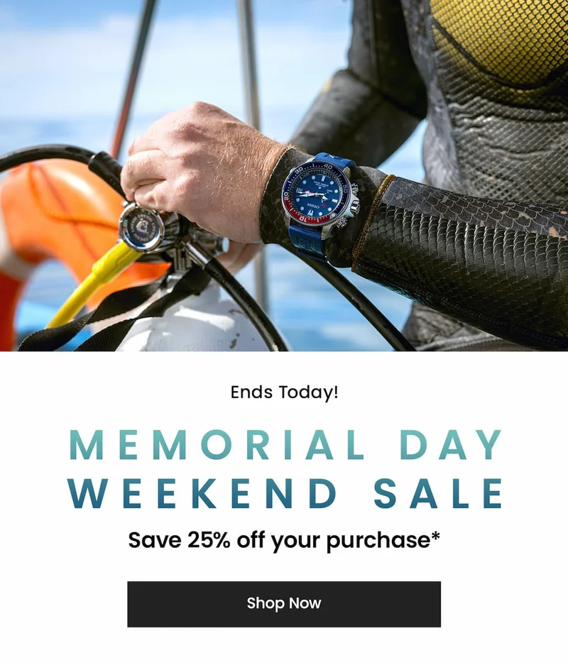 Ends Today! Memorial Day Weekend Sale: Save 25% off your purchase*