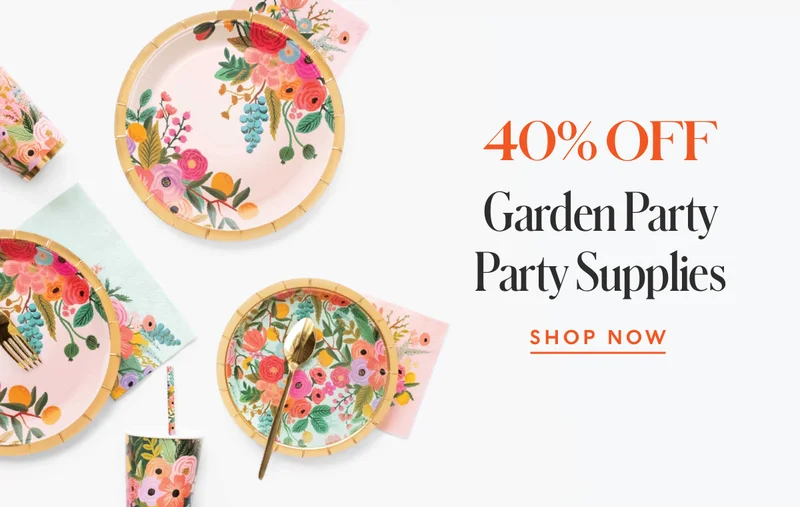 Extra 40% Off Garden Party Supplies