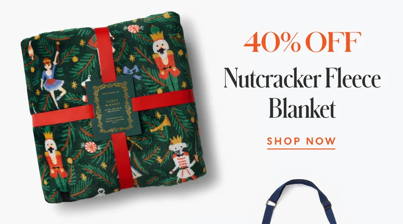 Extra 40% Off Nutcracker Fleece Blanket