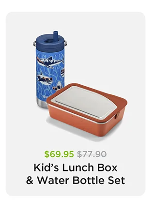 Kid's Lunch Box and Bottle Set