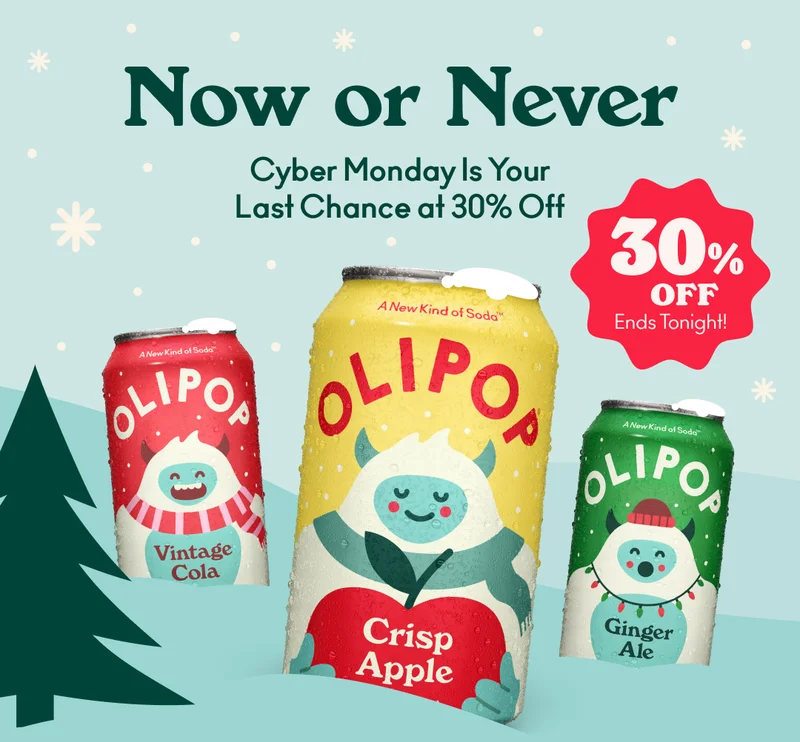 Our biggest sale of the year is fizzling out. Cyber Monday is your last chance to save 30% sitewide AND take 30% off your first subscription order.    Stock up, gift up, and treat yourself before the clock strikes midnight… rumor has it that’s when leftovers vanish into thin air.