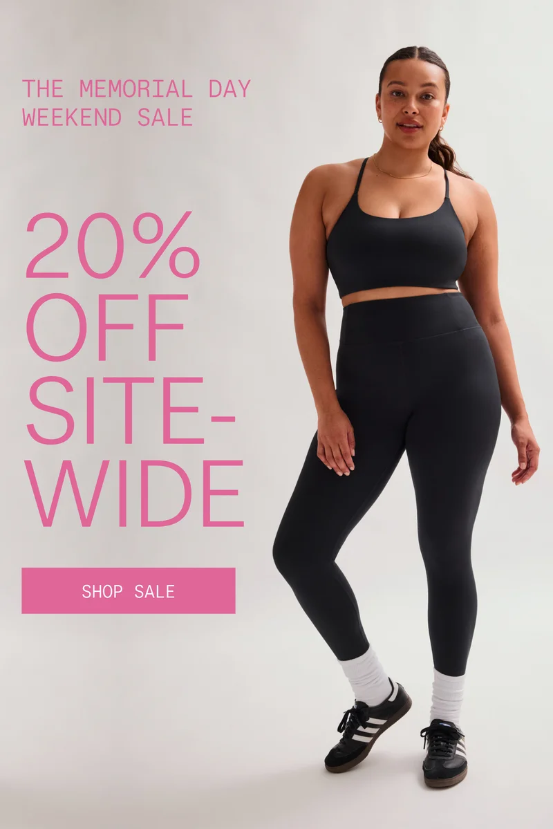 The Memorial Day Weekend Sale.  20% OFF SITEWIDE  |  SHOP SALE