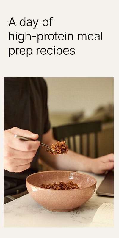 High-protein meal prep