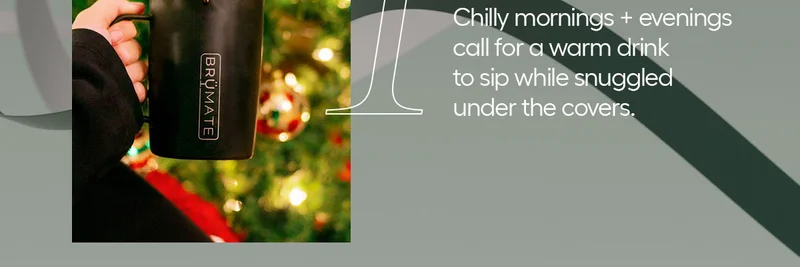 Chilly mornings + evenings call for a warm drink to sip while snuggled under the covers.