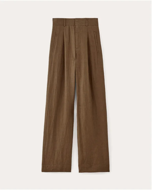 [IMAGE] The Linen Way-High® Drape Pant | Cocoa