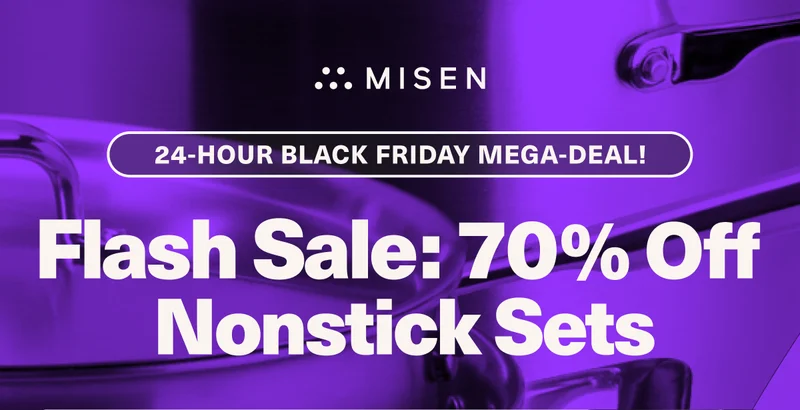 24-Hour MEGA DEAL. Enjoy 70% off nonstick sets