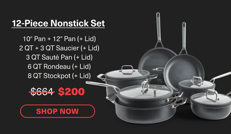 12-Piece Nonstick Set, just $199.20