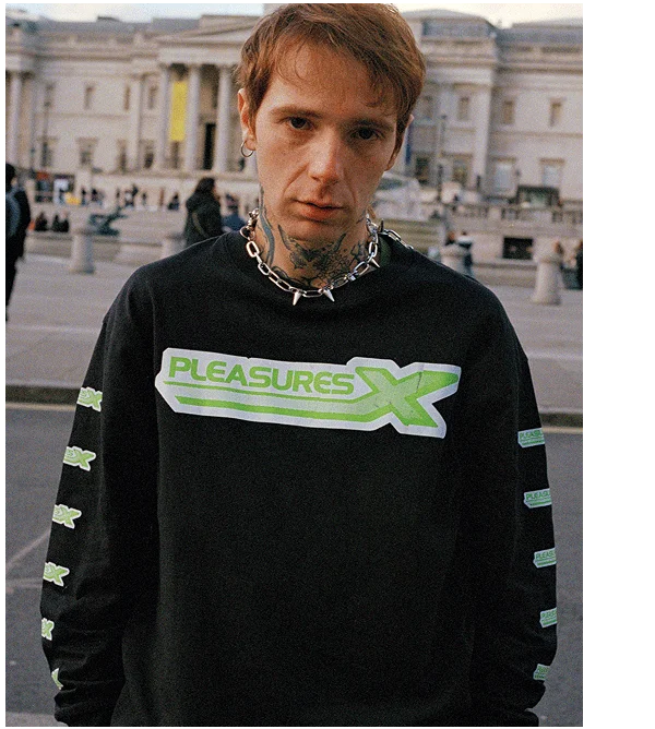 PLEASURES-X LONGSLEEVE BLACK