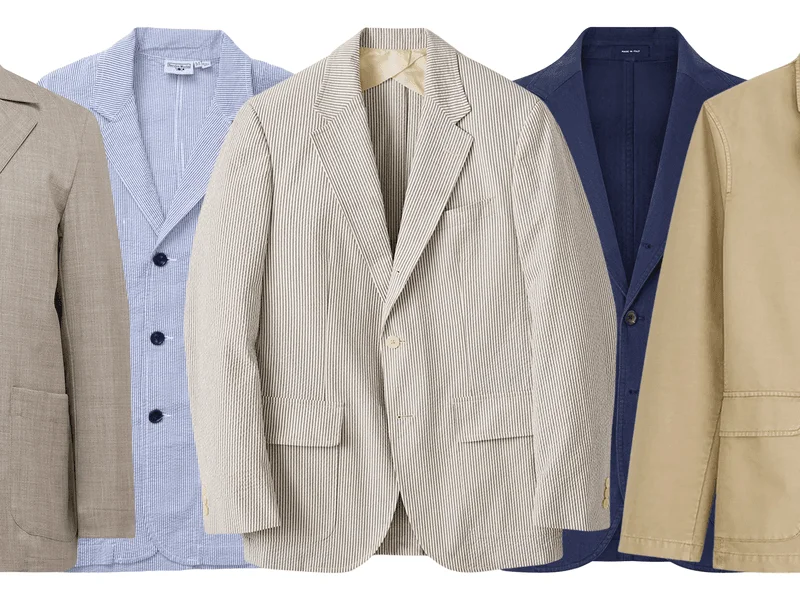 Image may contain: Blazer, Clothing, Coat, Jacket, Home Decor, Linen, Formal Wear, and Suit