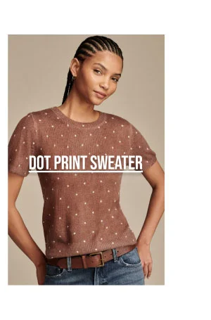 Dot Print Sweater