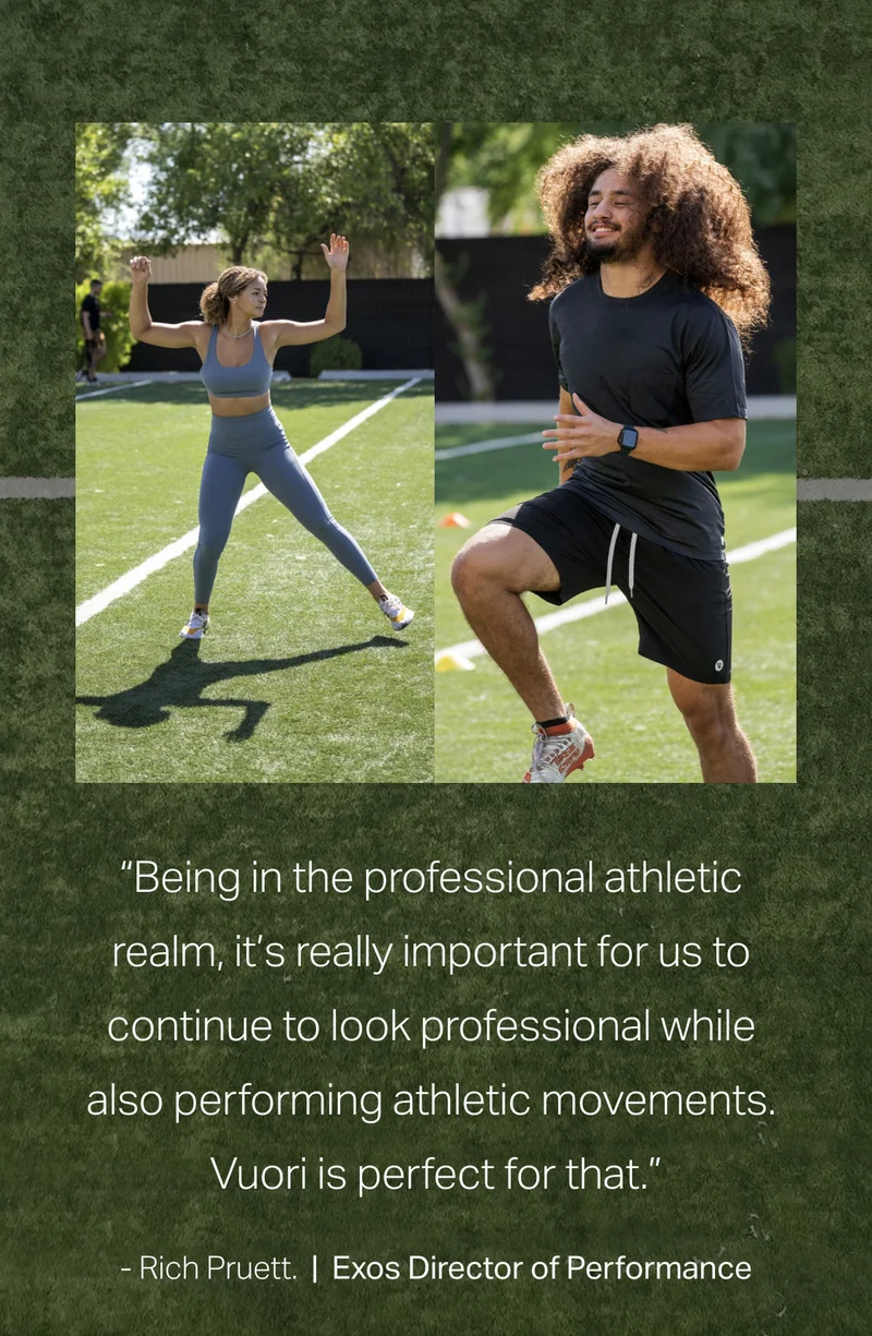 "Being in the professional athletic realm, it's really important to use to continue to look professional"