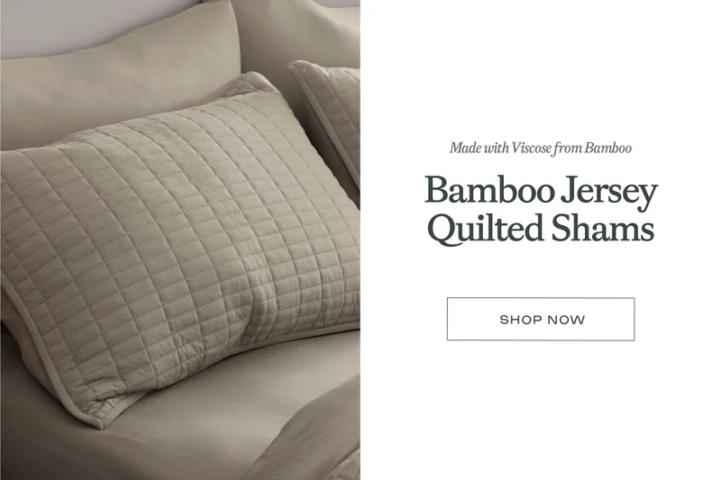 Bamboo Jersey Quilted Shams