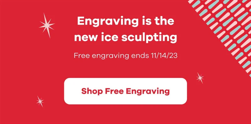 Engraving is the new ice sculpting | Shop Free Engraving