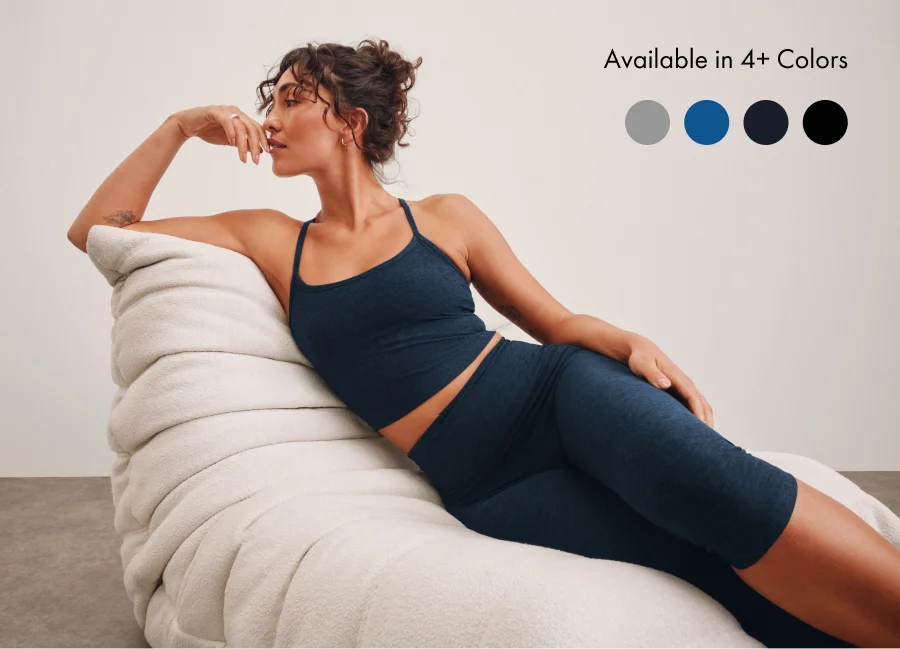 Spacedye Pedal Pusher High Waisted Legging in Nocturnal Navy