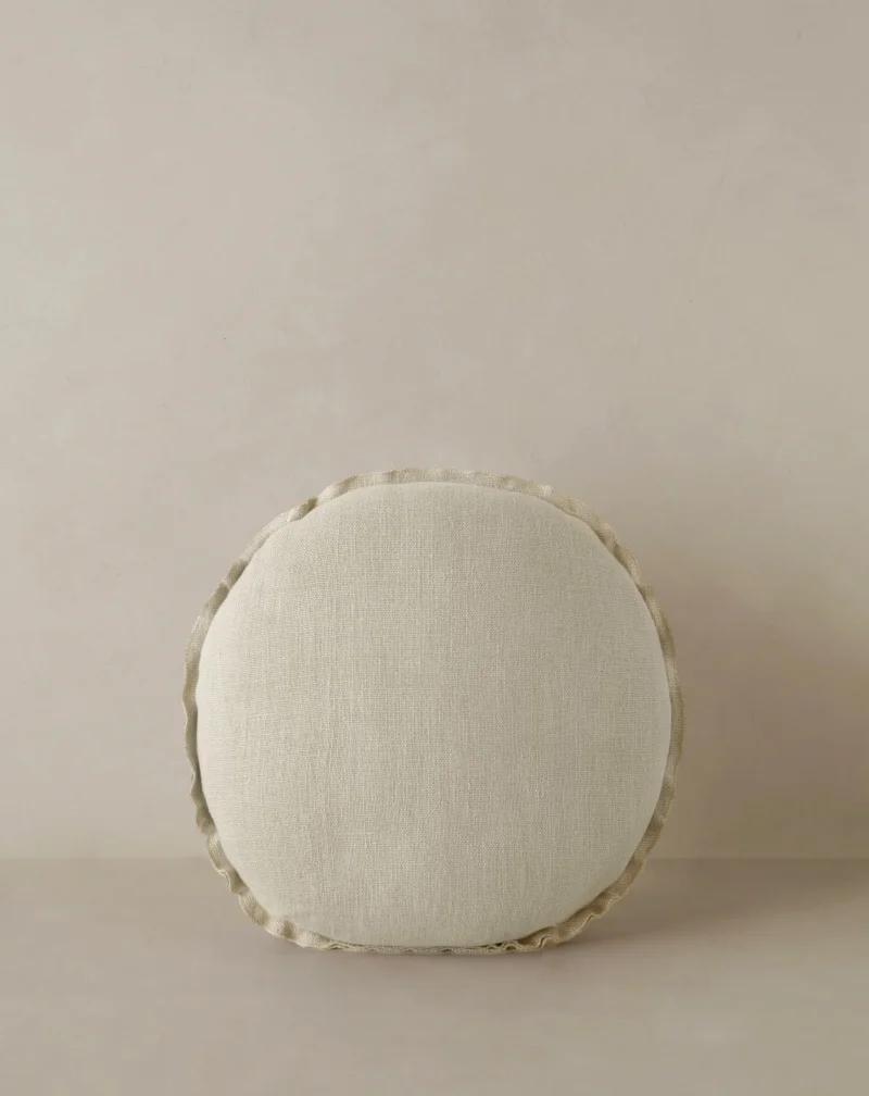 Shop Arlo Linen Round Pillow