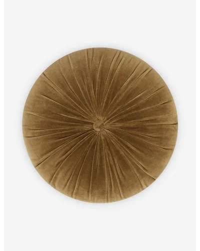 Monroe Velvet Round Pillow-Toast