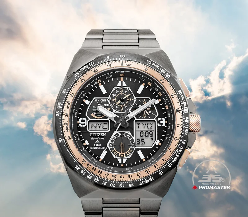 The Promaster Skyhawk A-T captures the essence of exploration in the air, on land, or at sea. Celebrates its 35th anniversary of professional-grade adventure with this new limited edition series.